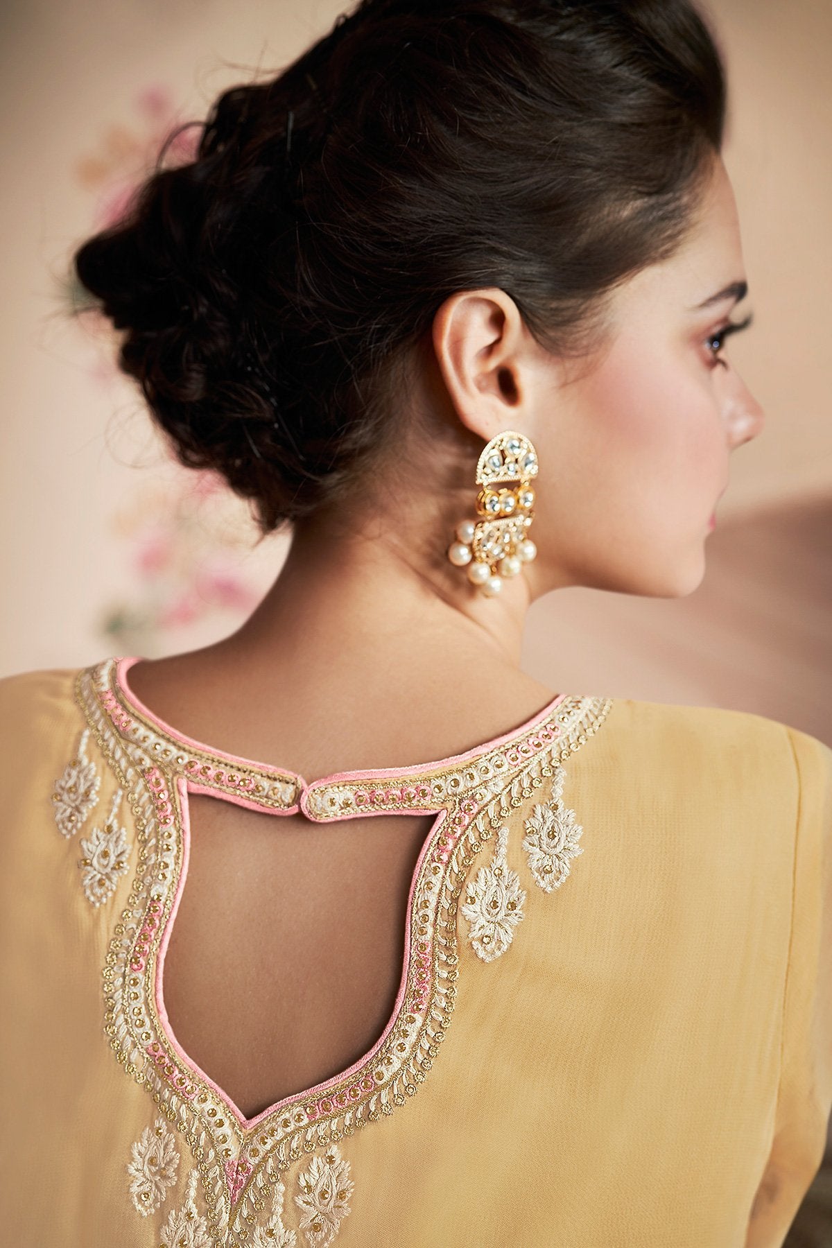 All Yellow Palazzo Georgette Suit and Dupatta