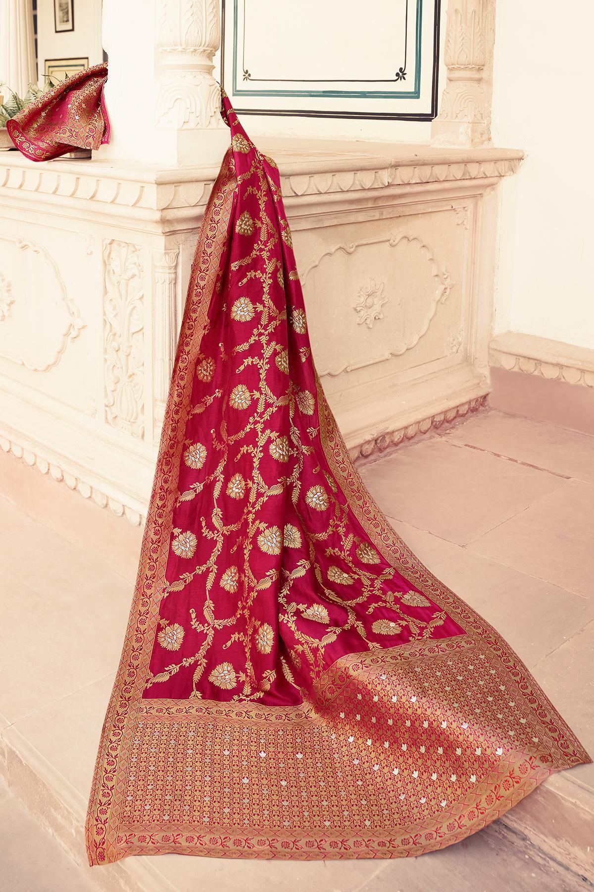 Berry Blue Embroidered Straight Suit