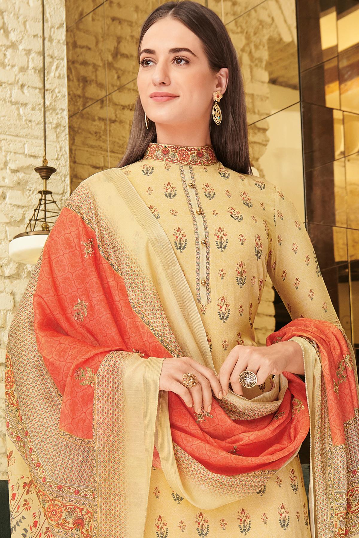 Dark Beige Casual Straight Cut Suit