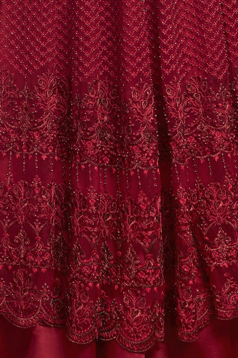 Amazing Maroon Party Wear Anarkali Suit