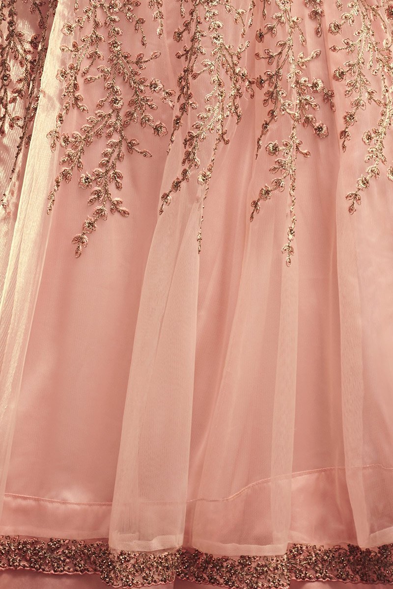 Lovely Pink Party Wear Anarkali Suit