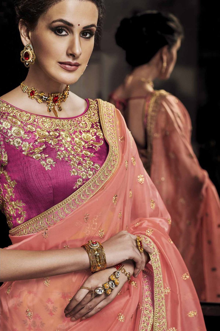 Olive Brocade Fabric Party Wear Lehenga Choli