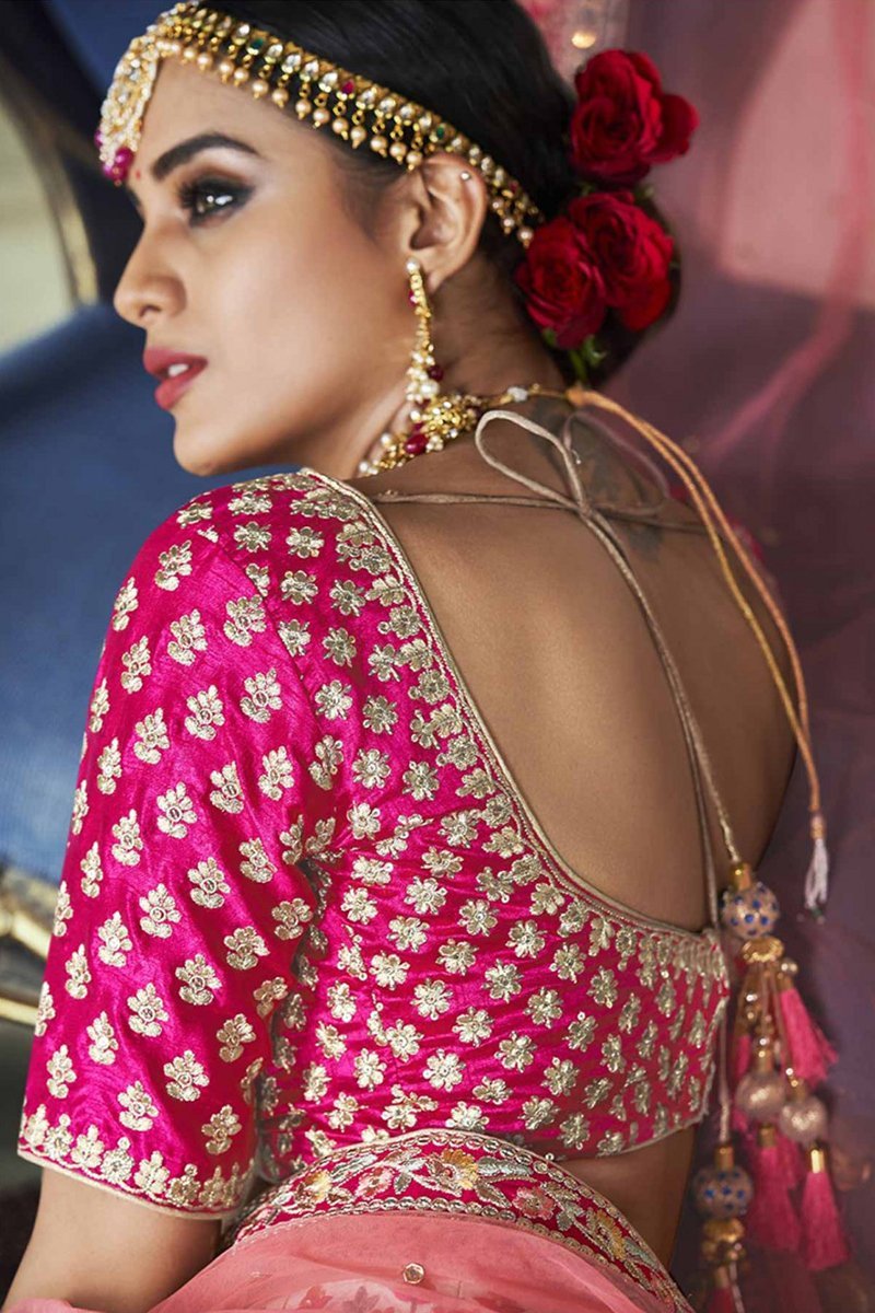 Tussar Pure Handloom Fabric Party Wear Lehenga Choli