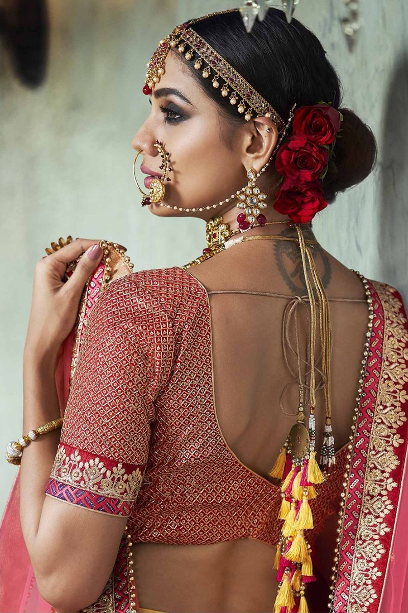 Yellow Handloom Fabric Party Wear Lehenga Choli