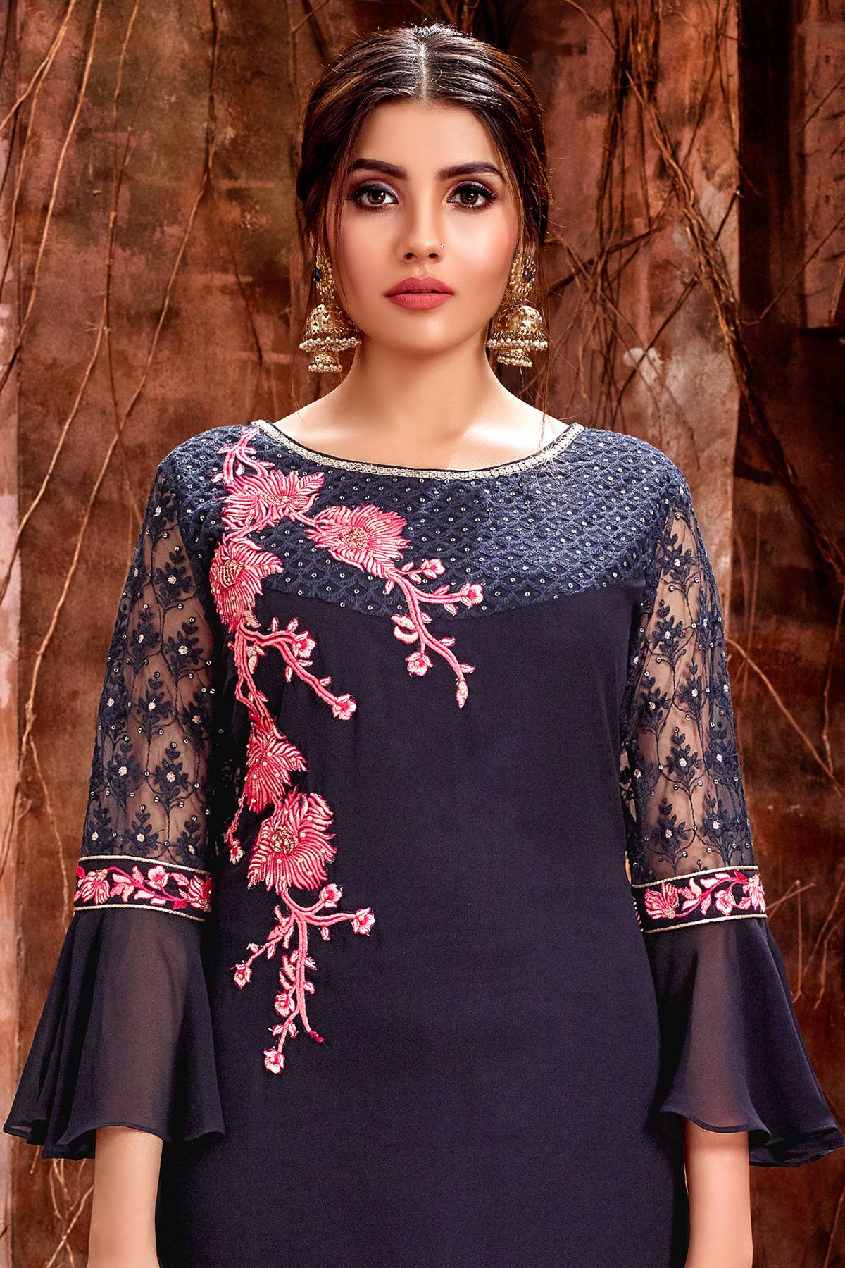 Navy Blue Designer Straight Cut Suit