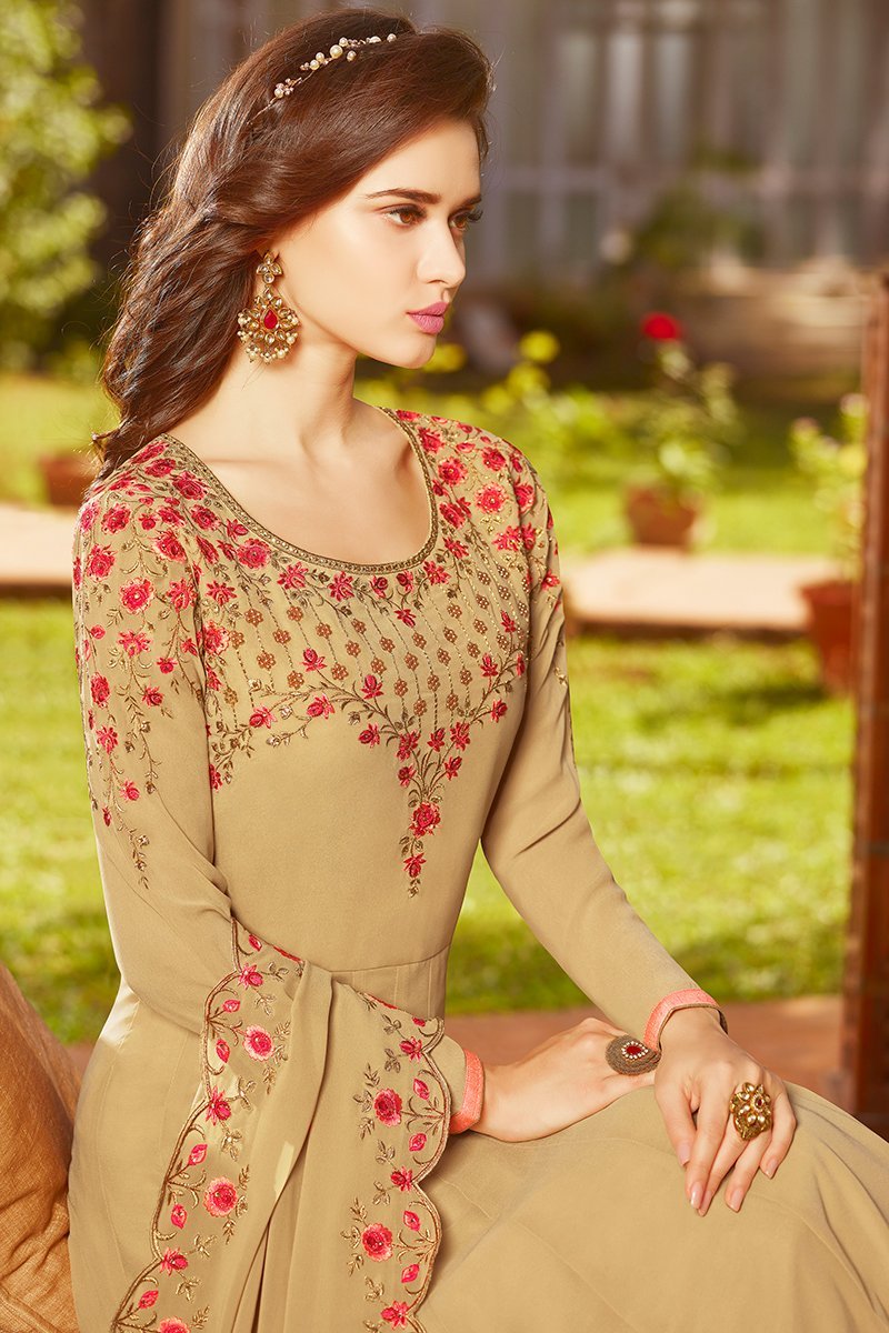 Tortilla Georgette Party Wear Anarkali Suit