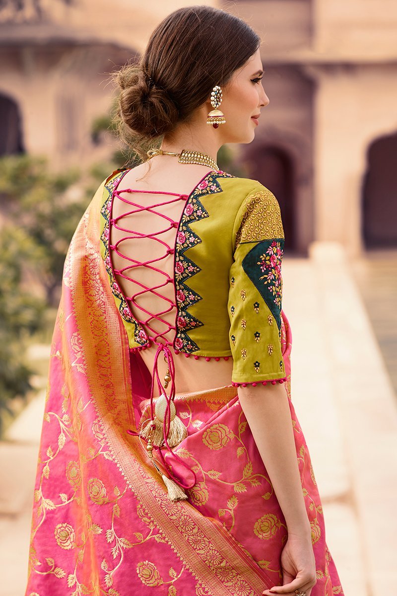 Teal Blue and Pear Green Party Wear Lehenga Choli