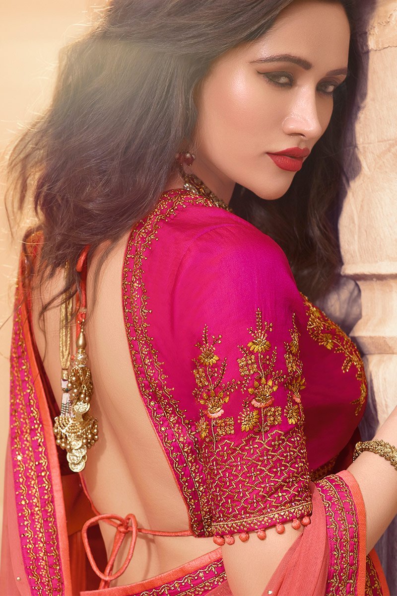 Magenta Colored Party Wear Lehenga Choli