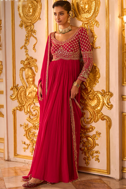 Rani Pink Anarkali Dress
