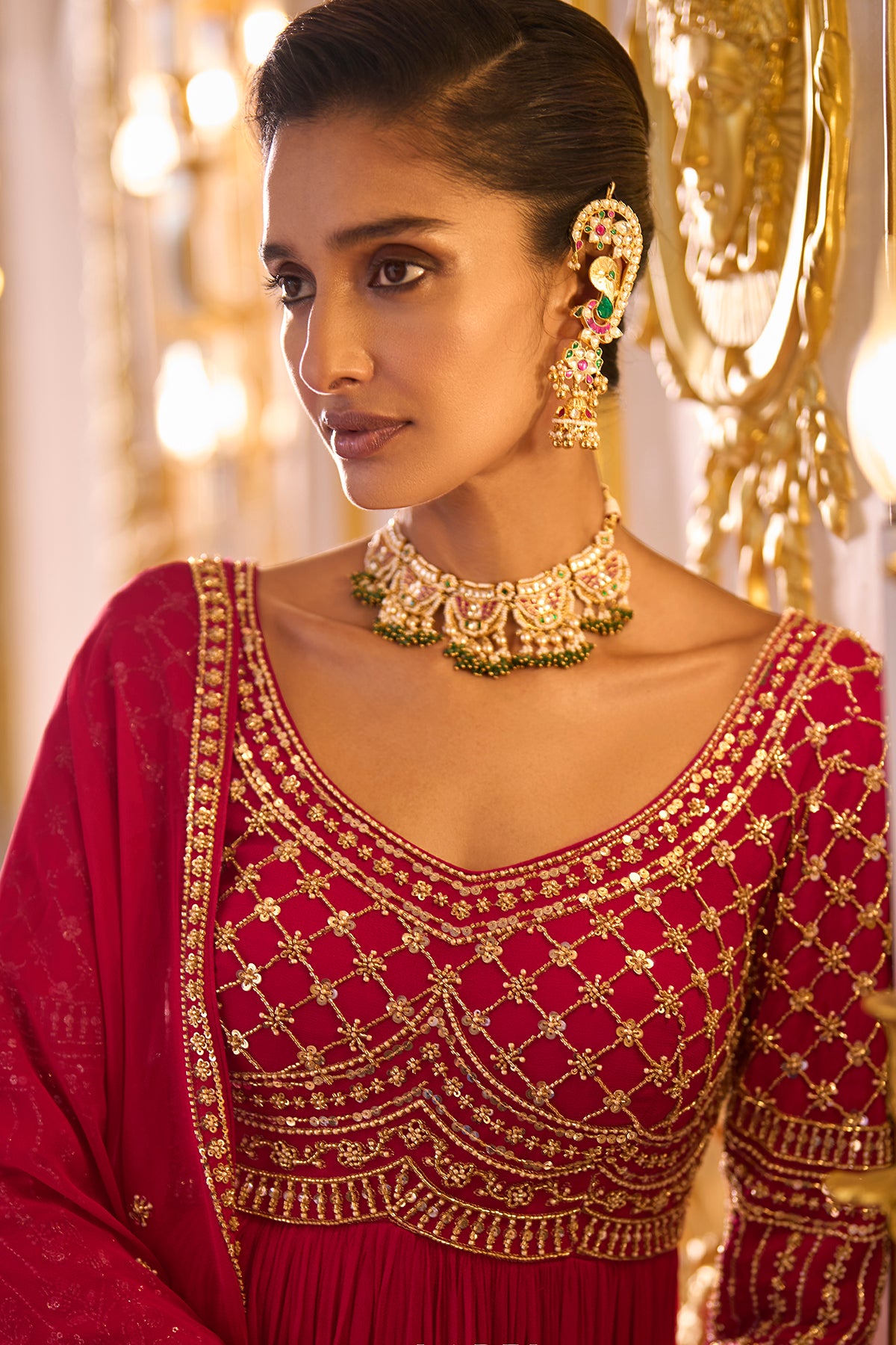 Rani Pink Anarkali Dress