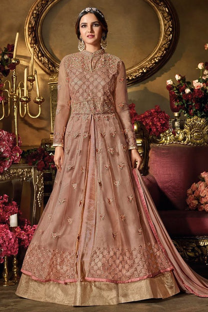 Orchid Heavy Net Party Wear Anarkali Suit
