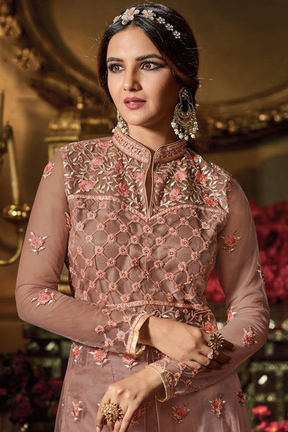 Orchid Heavy Net Party Wear Anarkali Suit