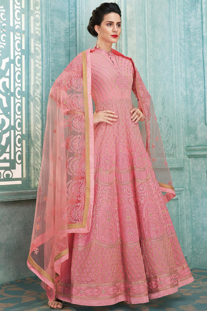 Baby Pink Designer Anarkali Suit