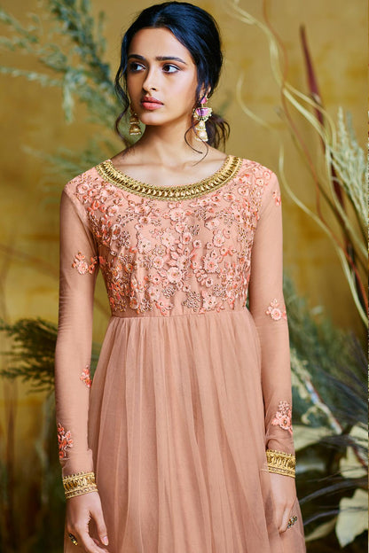 Baby Pink Designer Lehenga Style Suit