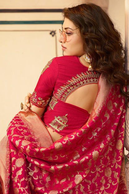 Dual Shaded Silk Lehenga Choli