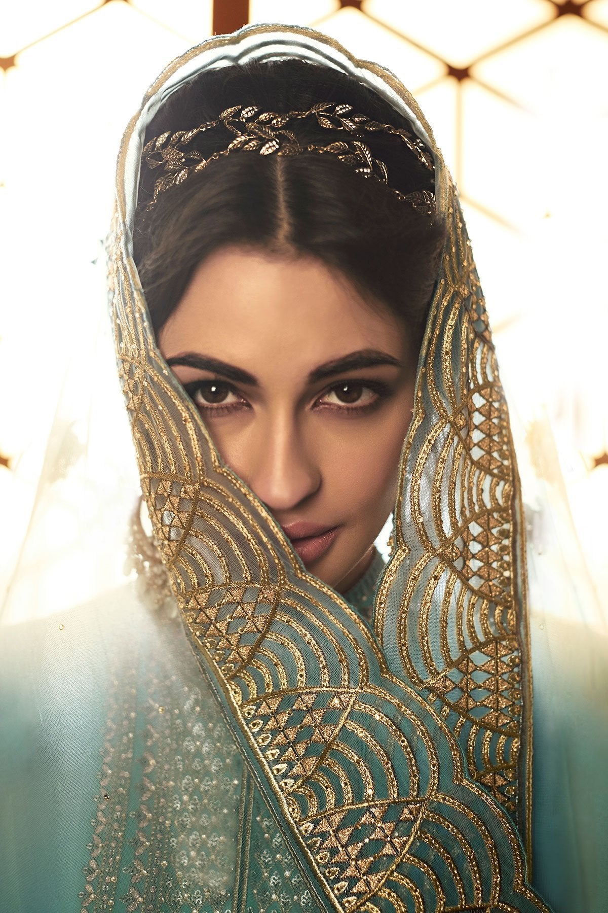 Sky Blue Party Wear Designer Anarkali Suit