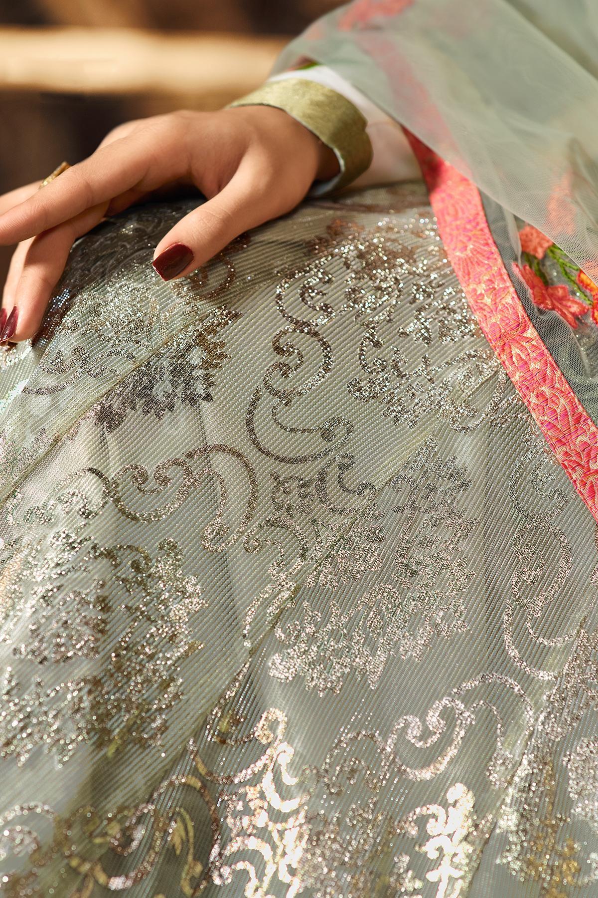 Golden Designer Party Wear Silk Gown