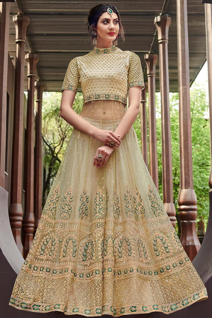Golden Embroidered Party Wear Anarkali Suit
