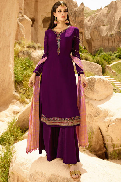 Jam Designer Georgette Palazzo Suit