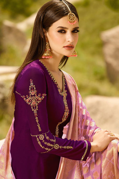 Jam Designer Georgette Palazzo Suit