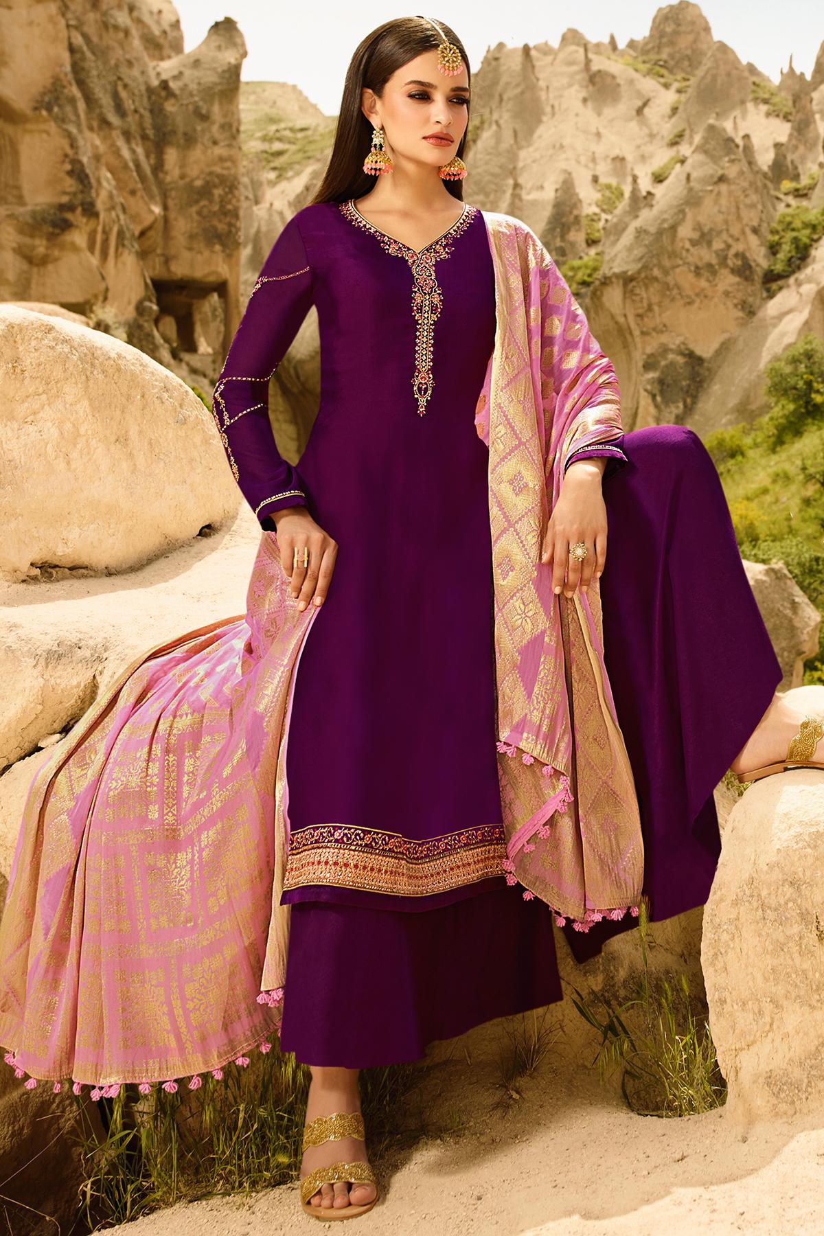 Jam Designer Georgette Palazzo Suit