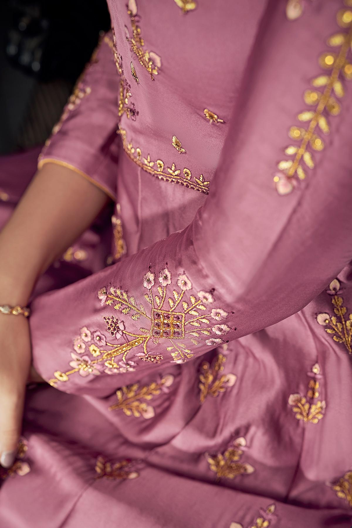 Onion Pink Designer Anarkali Suit