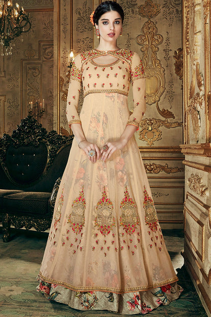 Parmesean Georgette Party Wear Anarkali Suit