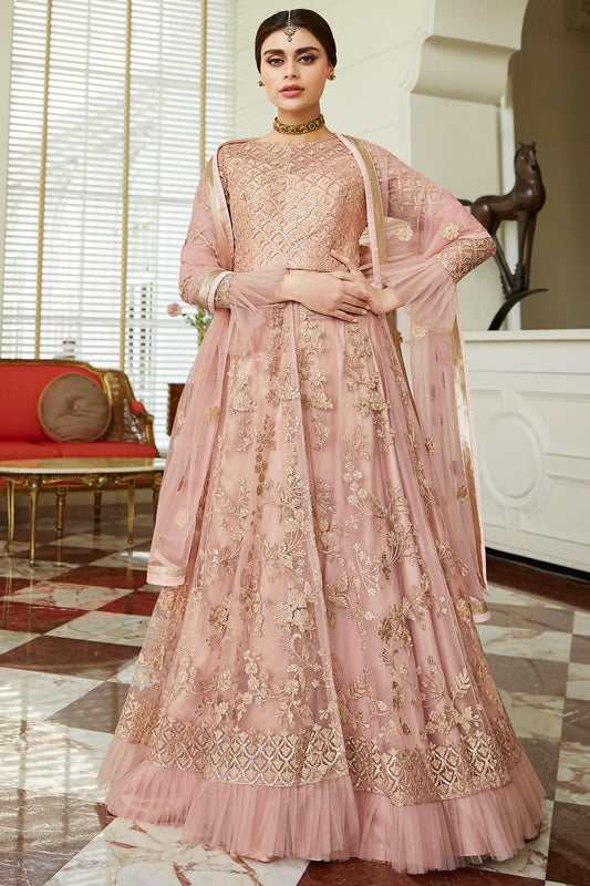 Pink Designer Lehenga Style Suit