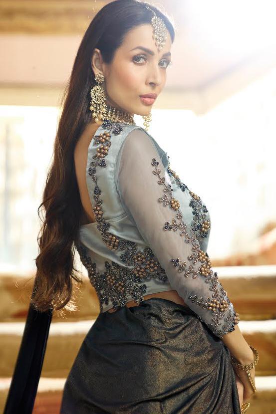 Silk Siver Grey embroidered Party Wear Lehenga Set
