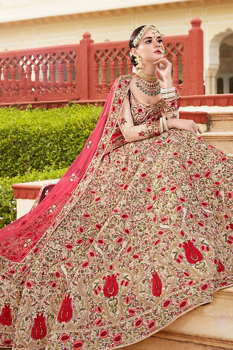 Silver Grey Banarasi Tissue Party Wear Lehenga Choli