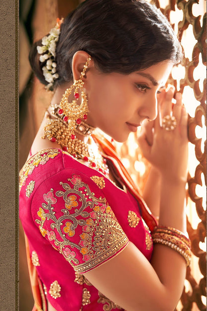 Multicoloured Designer Silk Saree