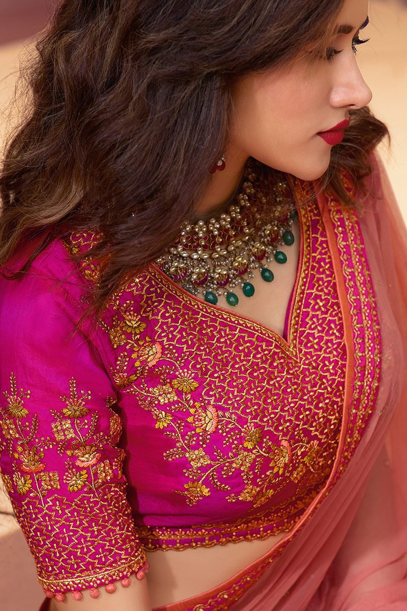 Magenta Colored Party Wear Lehenga Choli