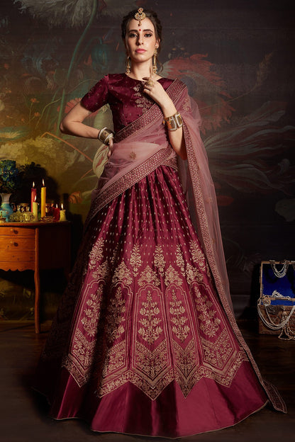 Purple color designer wear Lehenga set