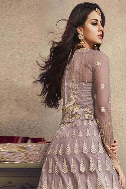 Ravishing lavender net party wear Lehenga Set